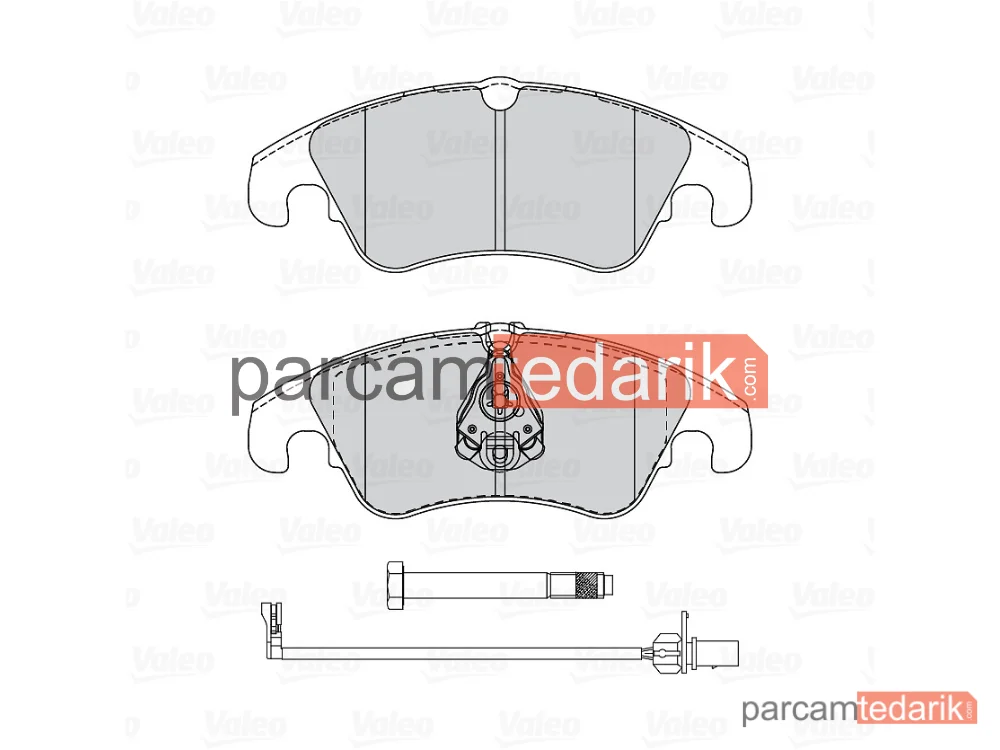 VALEO 670122 | Fren Balatası — Audi A5, Audi A5 Cabrio, Audi A4 B8
